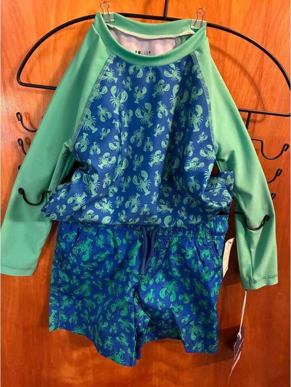 Roller Rabbit Rashguard and Trunk Set